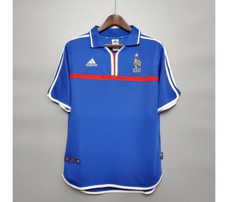 France 2000 EuroCup Home Blue Soccer Jersey